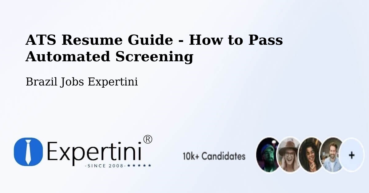 ATS Compliance Guide – Ipameri - Brazil Jobs Expertini