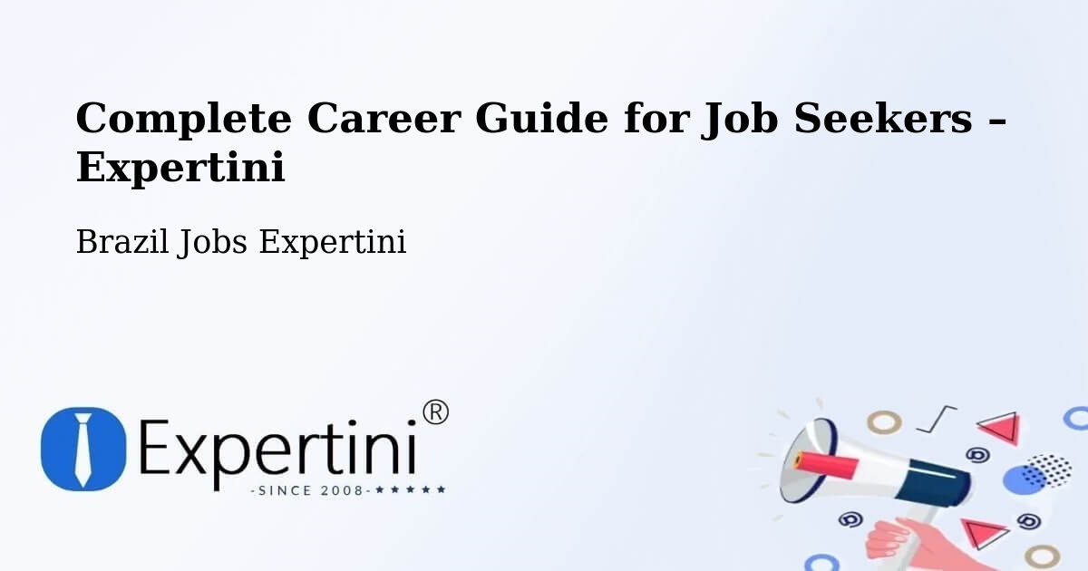 Career Guide for Job Seekers – Ipameri - Ipameri, Brazil Jobs Expertini