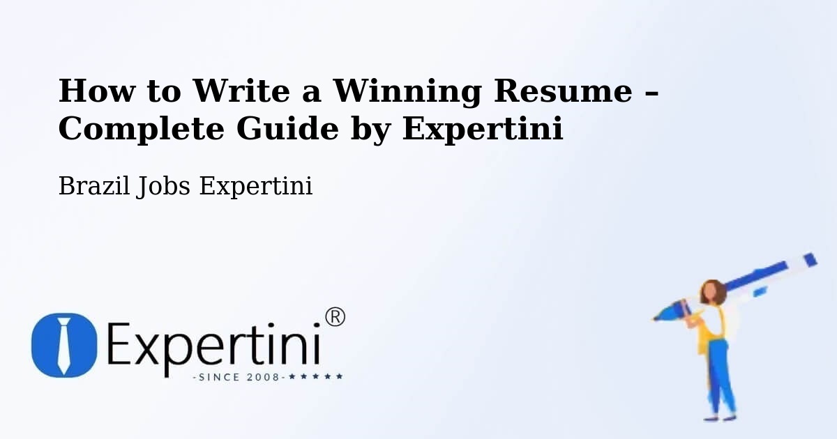 Resume Writing Guide for Job Seekers – Ipameri - Ipameri, Brazil Jobs Expertini