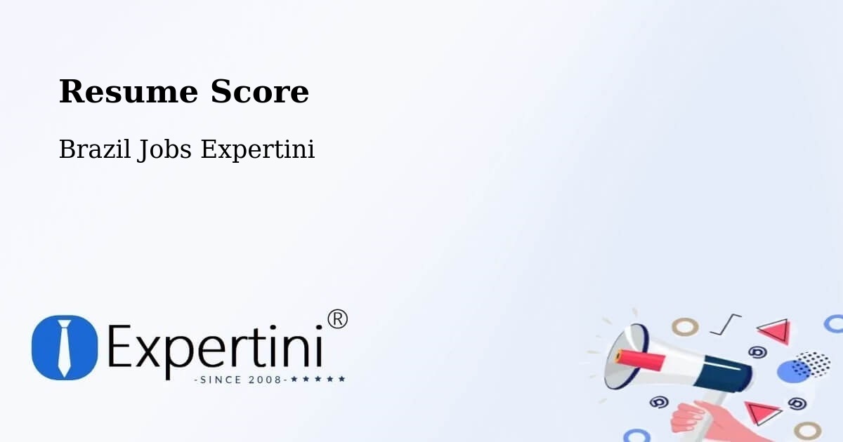 Resume Score - Brazil Jobs Expertini